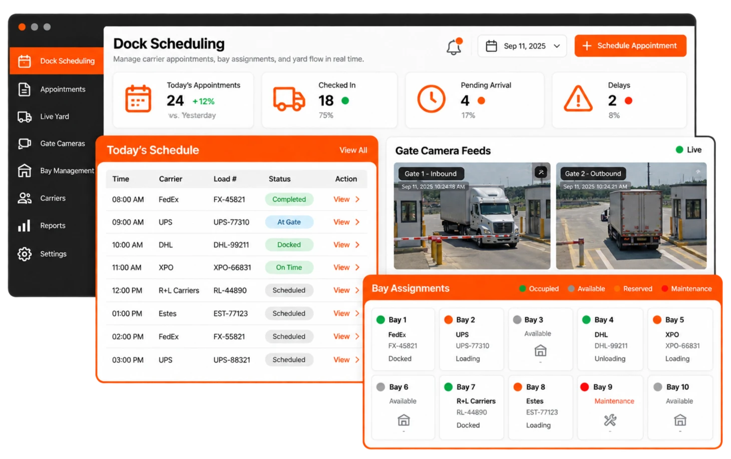 Modernizing Warehouse Inventory Tracking and Dock Scheduling for Multi-Site Facilities