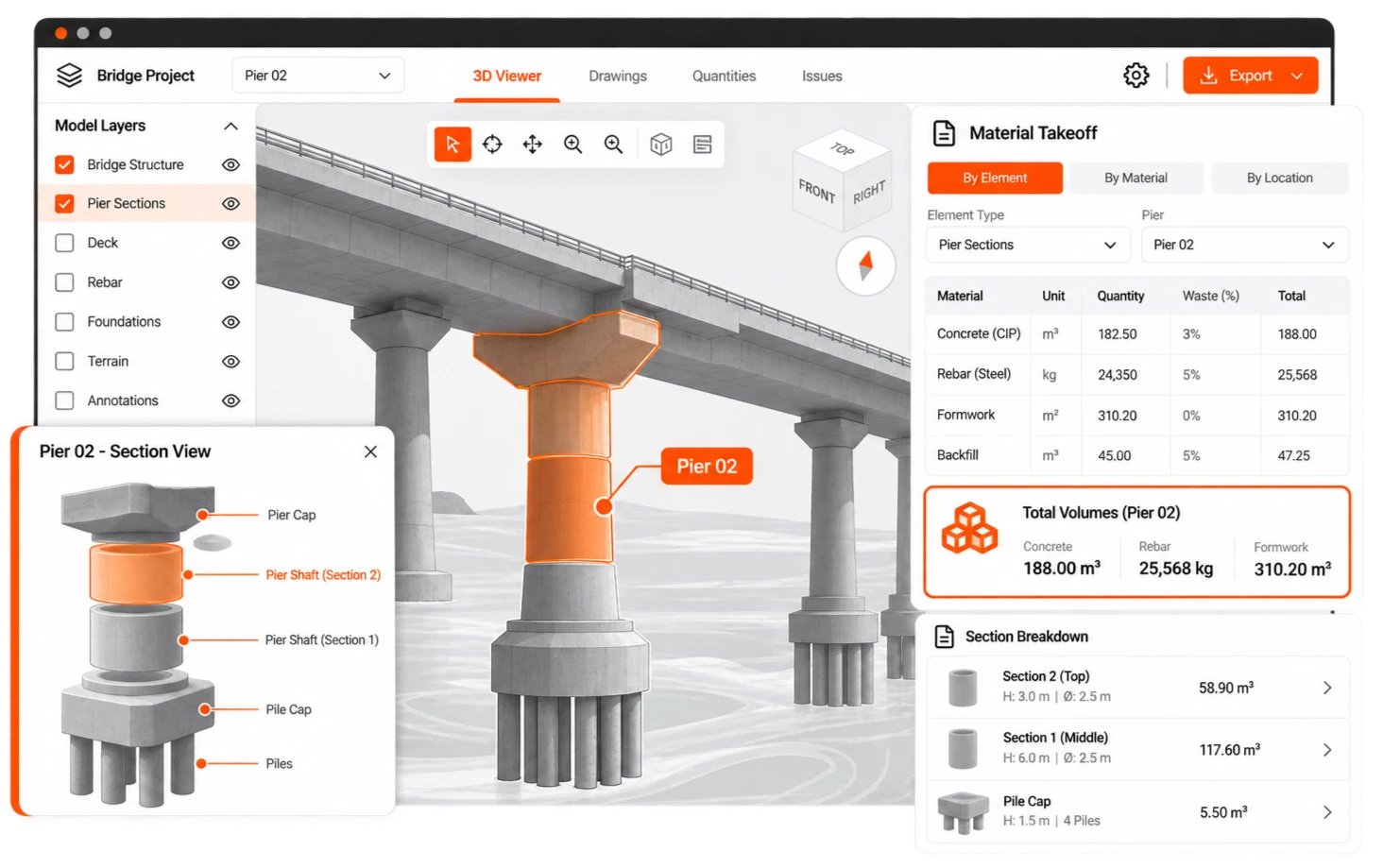 Engineering a Custom BIM Data Extraction Tool for Heavy Civil Infrastructure Projects