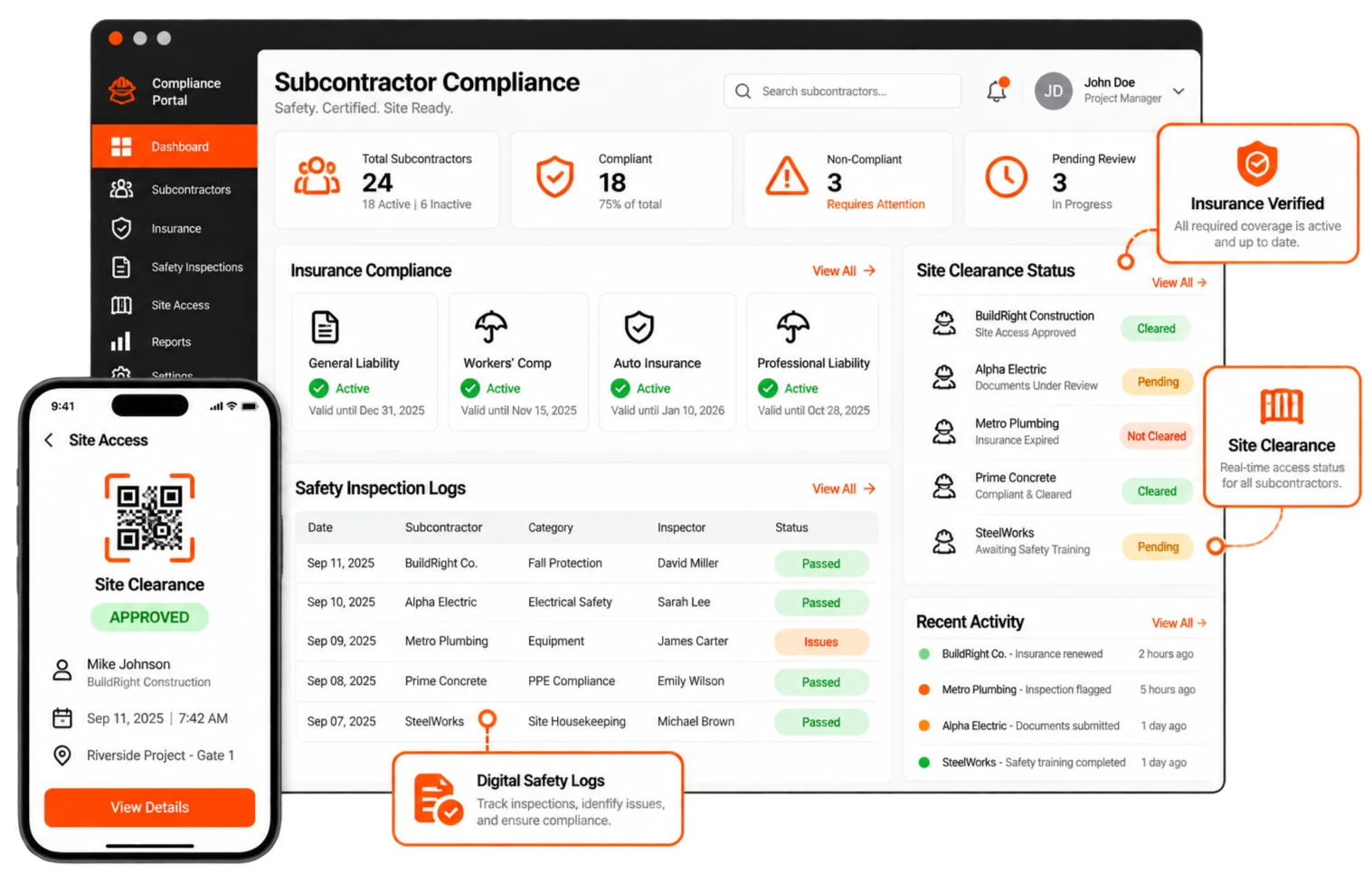 Automating Subcontractor Compliance and Safety Reporting Across 25 Active Job Sites